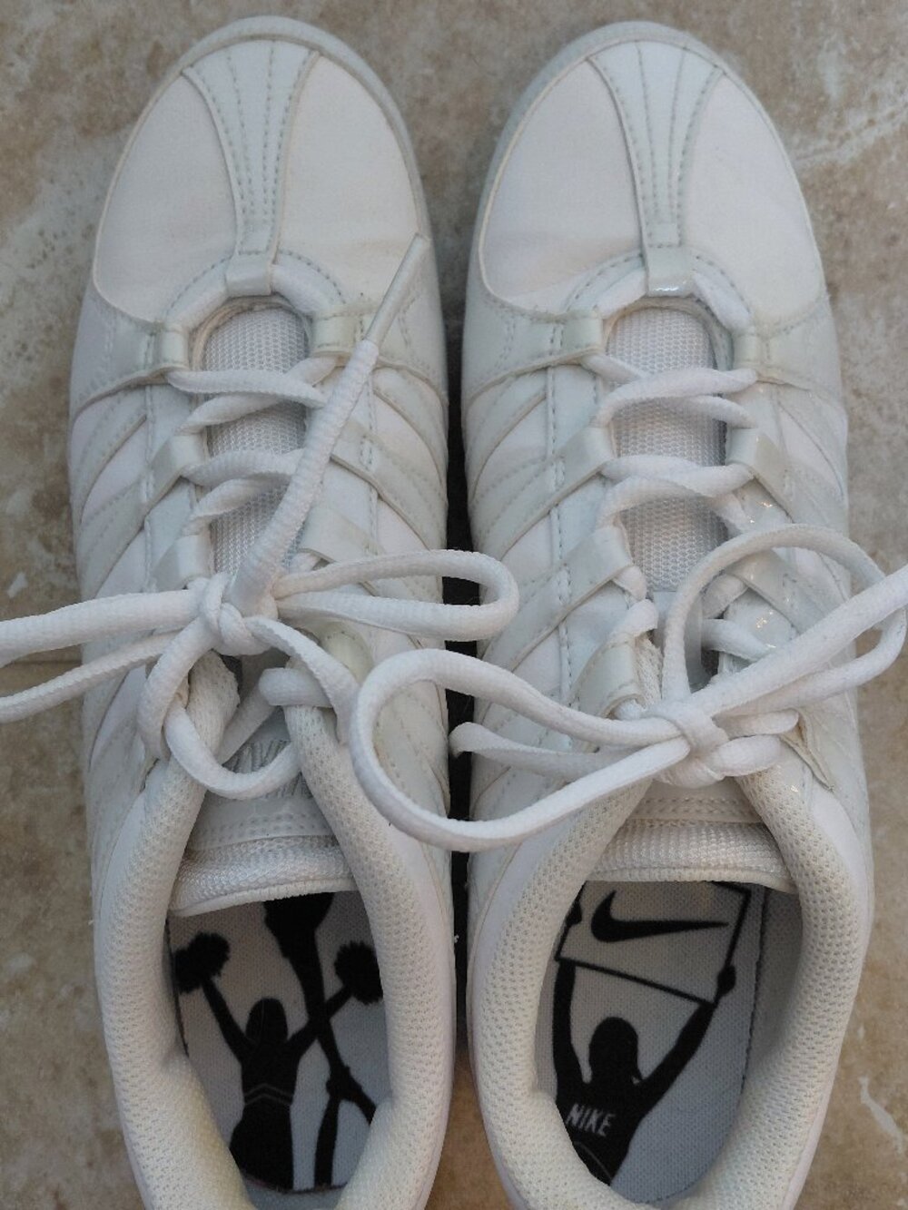 Nike Cheer/Dance White Tennis Shoes - Picture 8 of 8